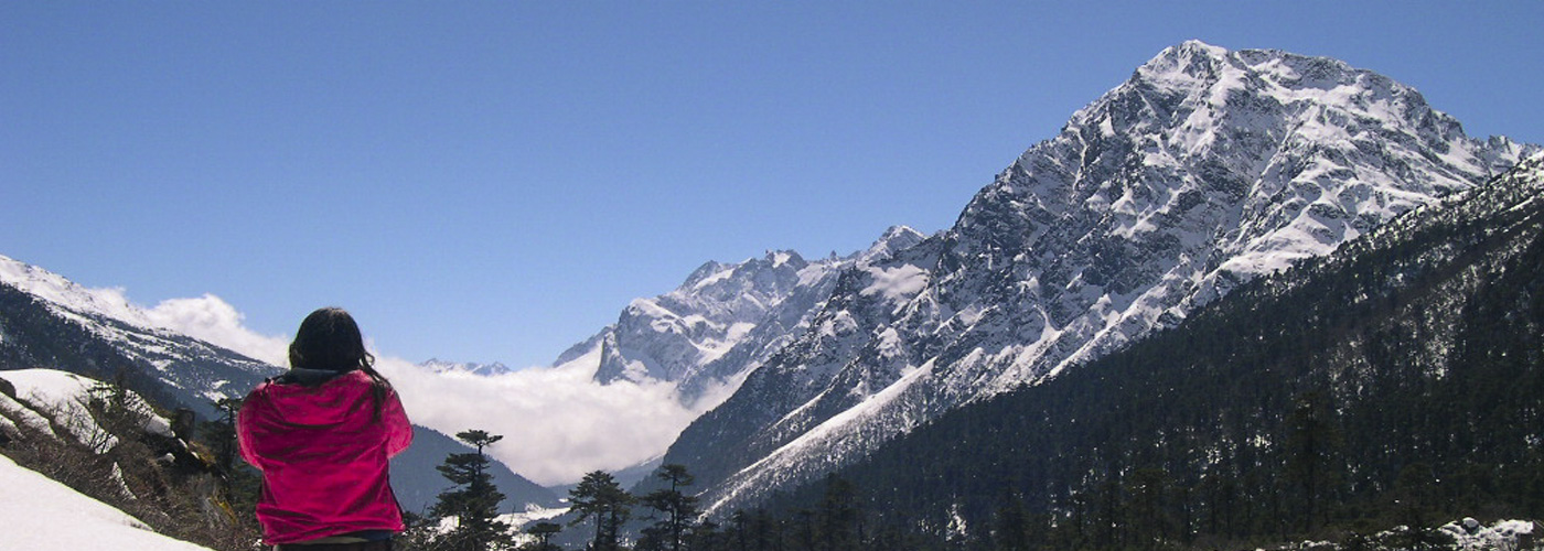 Tourist at Lachung